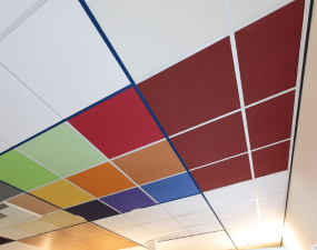 Showroom Bosma Plafonds goede akoestiek